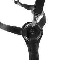 Peitoral em couro Equestro modelo Y Fork Preto