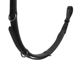 Peitoral em couro Equestro modelo Y Fork Preto
