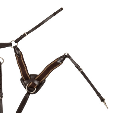 Peitoral Supreme de 5 pontos Castanho escuro