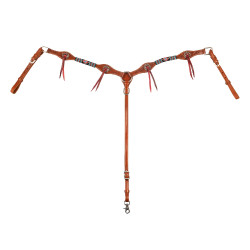 Peitoral western Pool’s Deluxe Natural Castanho