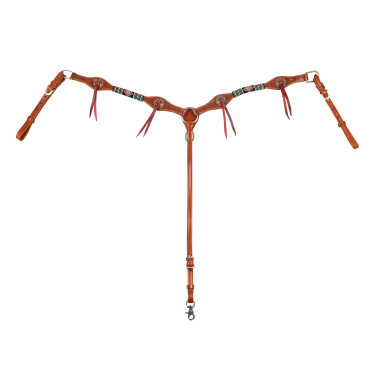 Peitoral western Pool’s Deluxe Natural Castanho