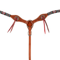 Peitoral western Pool’s Deluxe Natural Castanho