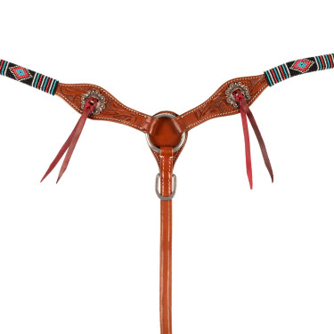 Peitoral western Pool’s Deluxe Natural Castanho