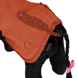 Manta polar Equestro para cavalo de brinquedo Vermelho tijolo