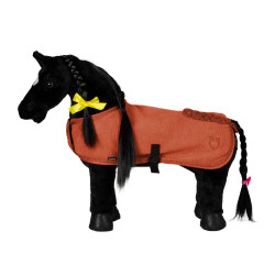 Manta polar Equestro para cavalo de brinquedo Vermelho tijolo