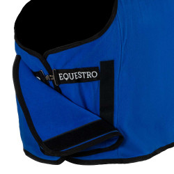 Manta de polar Equestro x FISE com fecho frontal Azul da Savoia