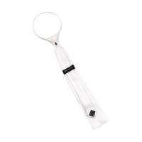 Gravata de concurso Equestro em favo de mel quadrado Branco