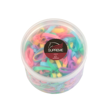 Elásticos para crina Supreme (caixa com 500 unid.) Multicolor Elásticos para crina Supreme (caixa com 500 unid.) Multicolor
