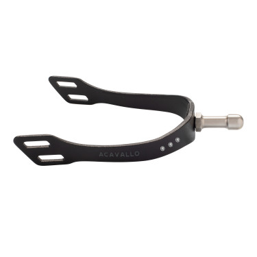 Esporas Acavallo Arena Aluplus 2.0 com strass Preto total