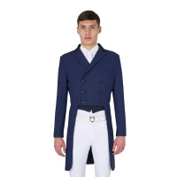 Frac de dressage masculino Equestro em tecido técnico Blazer marinho Azul-marinho