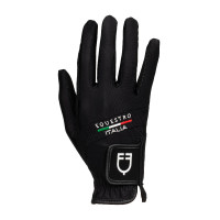 Luvas em tecido técnico Equestro X FISE Preto