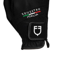 Luvas em tecido técnico Equestro X FISE Preto