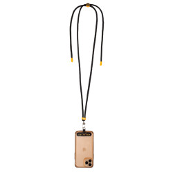 Correia ajustável Equestro para telemóvel Preto / amarelo