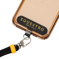 Correia ajustável Equestro para telemóvel Preto / amarelo