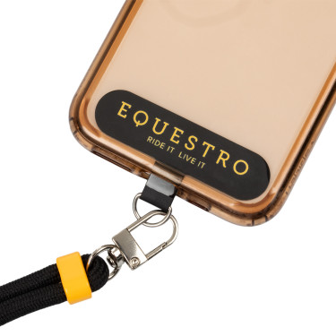 Correia ajustável Equestro para telemóvel Preto / amarelo