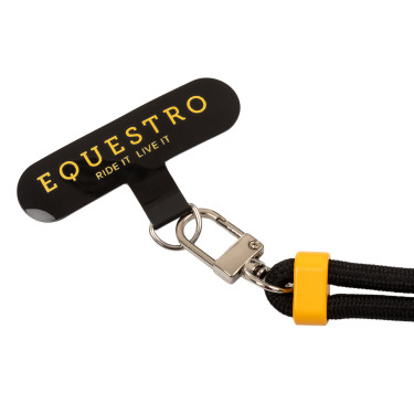 Correia ajustável Equestro para telemóvel Preto / amarelo