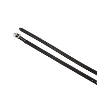 Tiras de esporas Equestro em couro com inserto elástico Preto