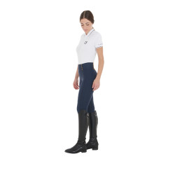 Legging feminino Equestro leve corte slim Blazer marinho Azul-marinho