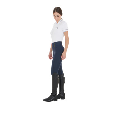 Legging feminino Equestro leve corte slim Blazer marinho Azul-marinho