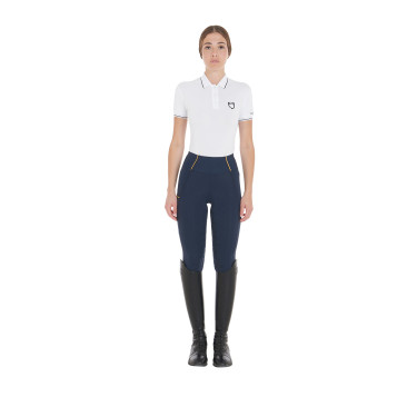 Legging feminino Equestro leve corte slim Blazer marinho Azul-marinho