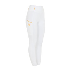 Legging feminino Equestro leve corte slim Branco