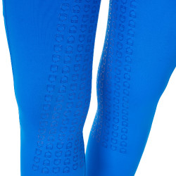 Legging feminino Equestro x FISE full grip corte slim Azul da Savoia