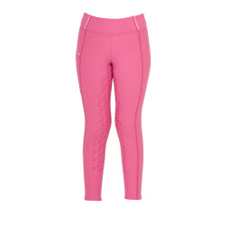 Legging de menina Equestro forrado em polar Rosa castelo