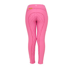 Legging de menina Equestro forrado em polar Rosa castelo