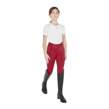 Legging de menina Equestro forrado em polar Scooter Bege
