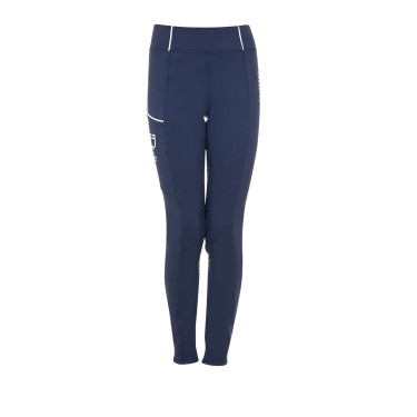 Legging menina Equestro x FISE full grip corte slim Blazer marinho Azul-marinho