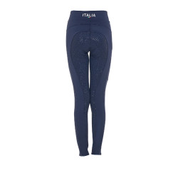 Legging menina Equestro x FISE full grip corte slim Blazer marinho Azul-marinho