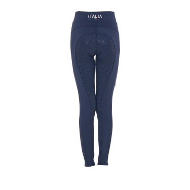 Legging menina Equestro x FISE full grip corte slim Blazer marinho Azul-marinho