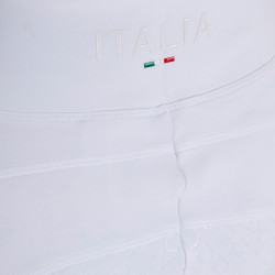 Legging menina Equestro x FISE full grip corte slim Branco