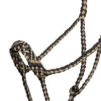 Caveção de corda Pool’s de nariz largo com guia Preto / bege Caveção de corda Pool’s de nariz largo com guia Preto / bege