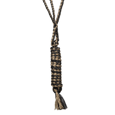 Caveção de corda Pool’s de nariz largo com guia Preto / bege