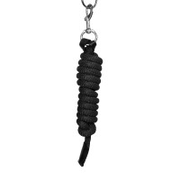 Cabeçada ergonómica Equestro com inserções em couro Preto / preto