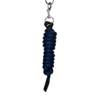 Cabeçada ergonómica Equestro com inserções em couro Preto / azul-marinho