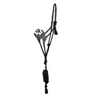 Cabo de cabeça de mohair Pool’s padrão Diamond Preto / cinza Cinzento Cabo de cabeça de mohair Pool’s padrão Diamond Preto / cinza Cinzento