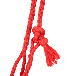 Cabo de cabeça de mohair Pool’s padrão Diamond Vermelho / bege