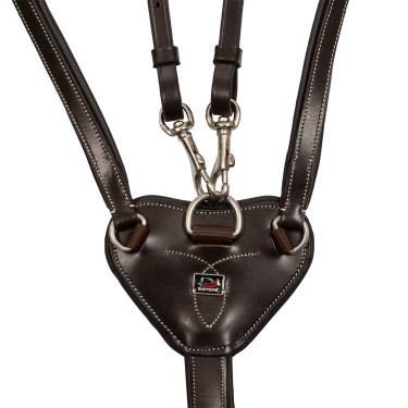 Martingale com anéis Supreme ajustável Castanho escuro