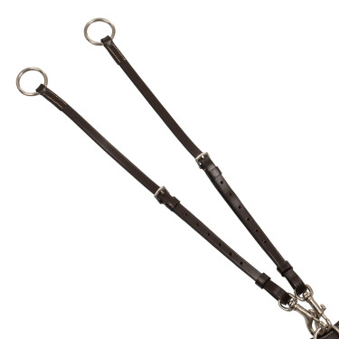 Martingale com anéis Supreme ajustável Castanho escuro