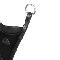 Martingale Acavallo com bib em couro Preto