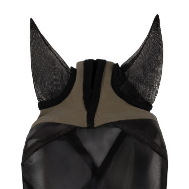 Máscara anti-moscas Equestro com logótipo frontal Noz Castanho Máscara anti-moscas Equestro com logótipo frontal Noz Castanho