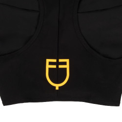 Máscara anti-moscas Equestro em elastano sem orelhas, rede para os olhos Preto