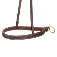 Nasal para bridão one-ear Pool’s com fivelas de latão Envernizado