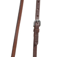 Muserola acolchoada em couro Pool’s Envernizado