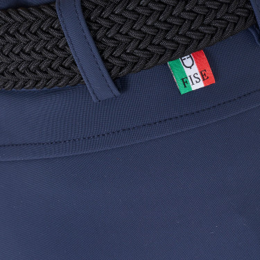 Calças de equitação infantis unissexo Equestro x FISE com grip nos joelhos Blazer marinho Azul-marinho