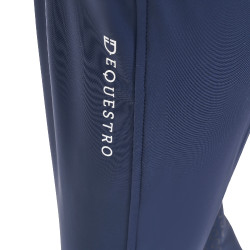 Calças de equitação infantis unissexo Equestro x FISE com grip nos joelhos Blazer marinho Azul-marinho