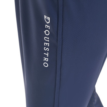 Calças de equitação infantis unissexo Equestro x FISE com grip nos joelhos Blazer marinho Azul-marinho