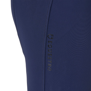Calça de equitação feminina Equestro com grip nos joelhos de cintura alta Blazer marinho Azul-marinho